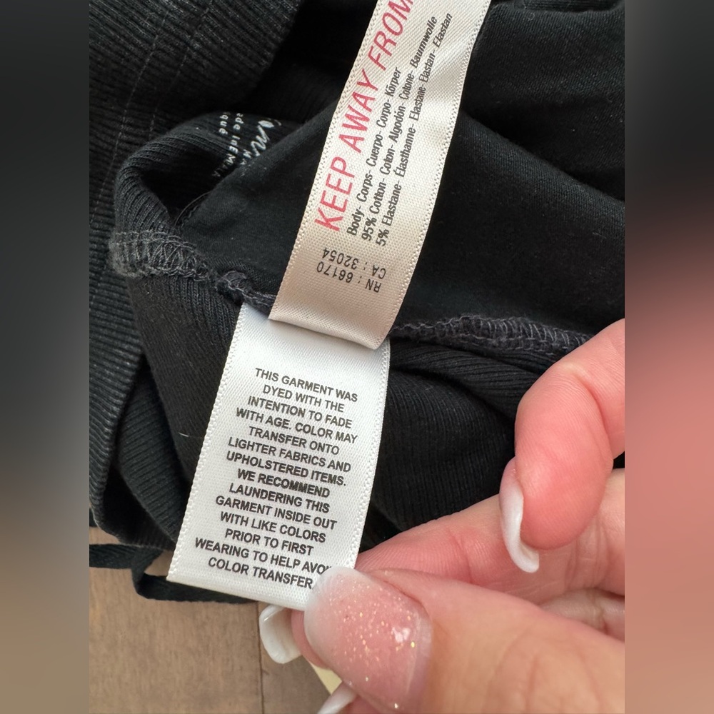 Free People Black Mineral-Wash Tube Top - Picture 7 of 9